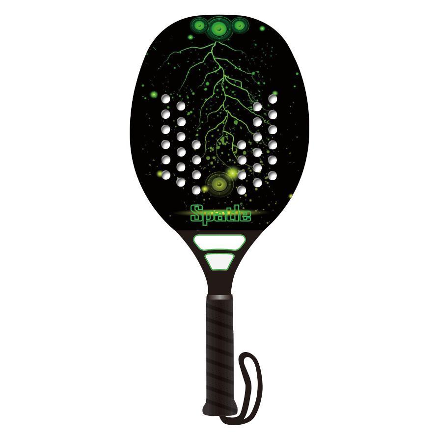 Pala de fibra de carbono de raquetas de tenis de playa de marca OEM