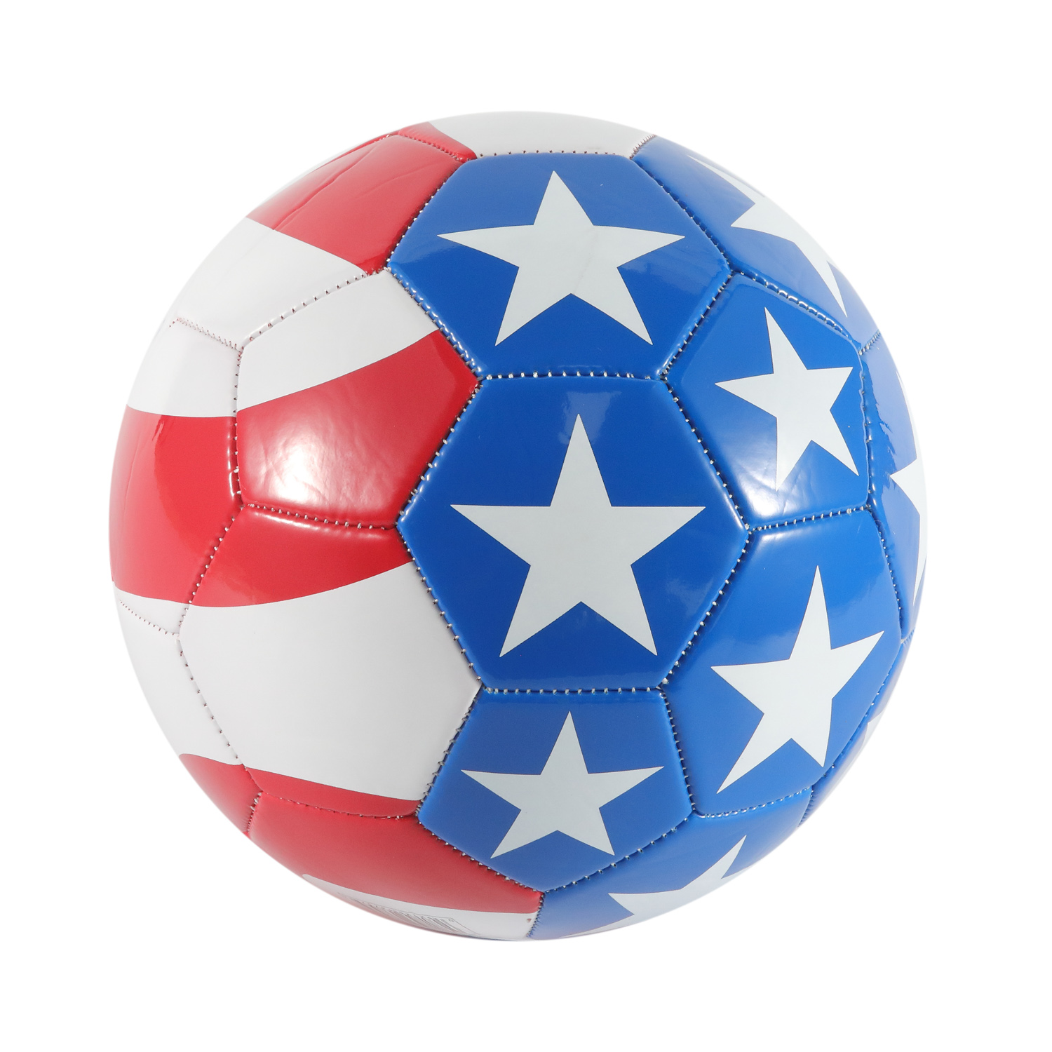 Cubierta de PVC Machine-Stitched Football /Soccer Logotipo personalizado OEM Impermeable
