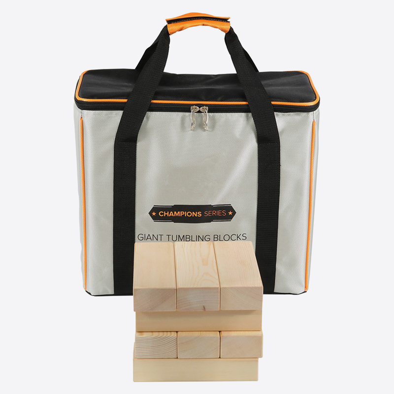 Comercio al por mayor de logotipo personalizado gigante Tumbling Blocks Set Material de madera