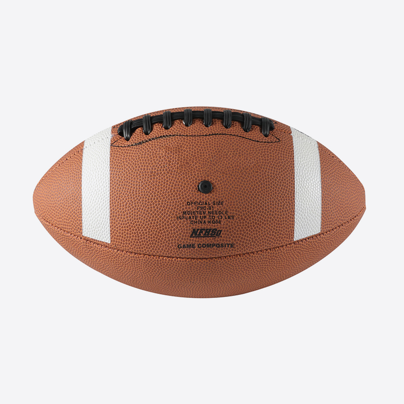 OEM compuesto de juego de pelota de partido de fútbol americano cosido a máquina con logotipo impreso personalizado
